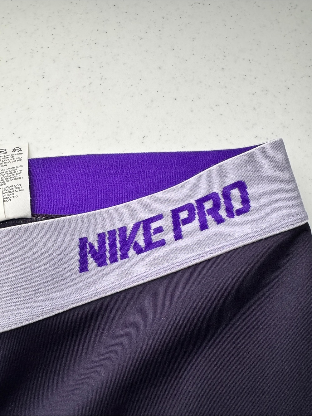 Purple Nike Pro Performance Capris